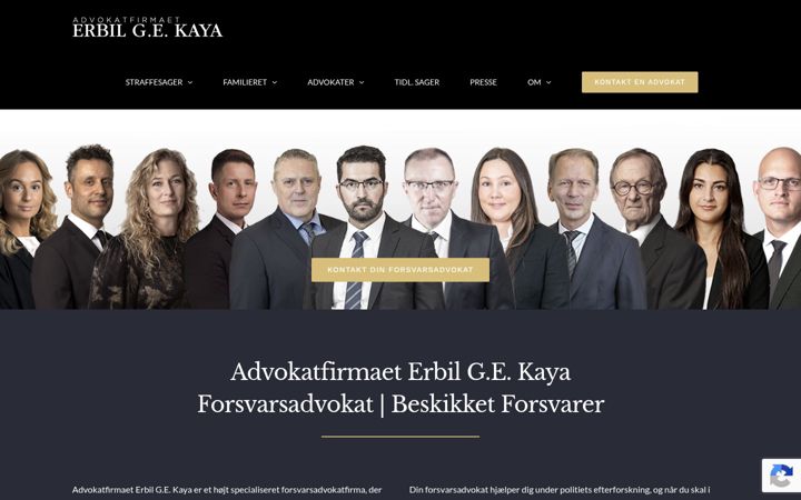 Screenshot of forsvareren.dk