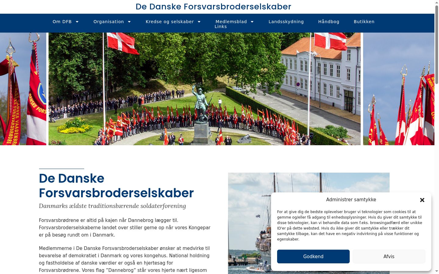Ekrānuzņēmums ar piekrišanas baneri, kas tika rādīts pirms jebkādas mijiedarbības