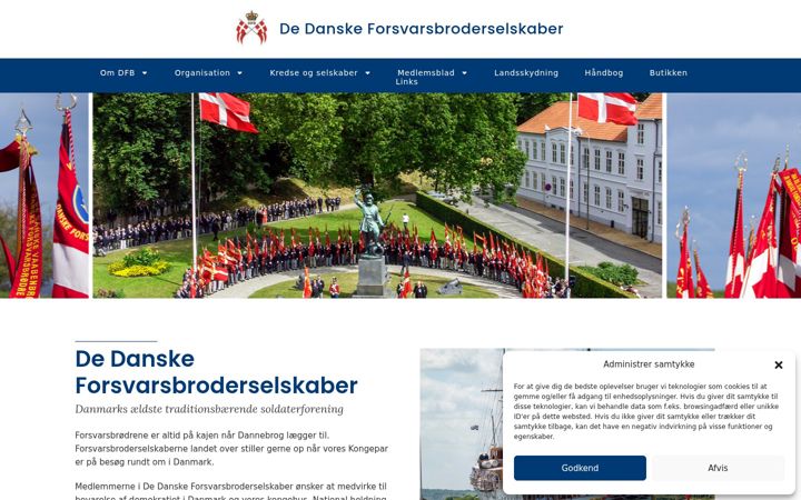 Screenshot of forsvarsbroderen.dk