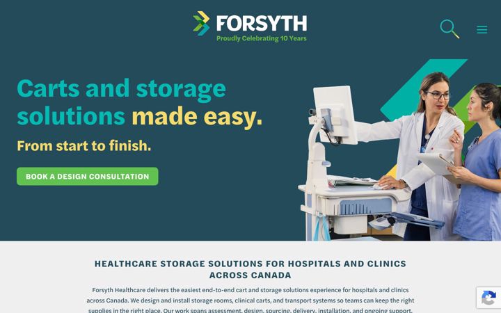 Screenshot of forsythhealthcare.com