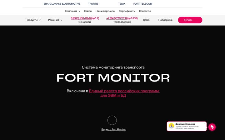 Screenshot of fort-monitor.ru