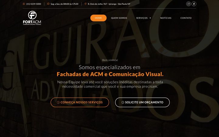 Snimka zaslona za fortacm.com.br