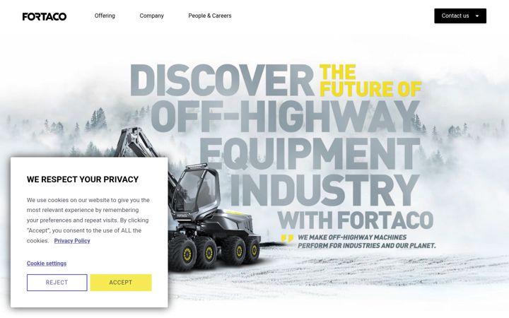 Screenshot of fortacogroup.com