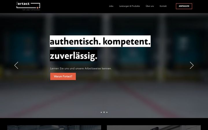 Screenshot ta' fortact.de