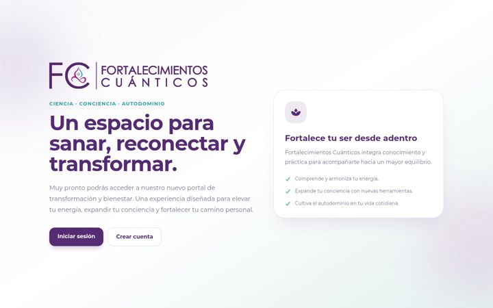 Screenshot of fortalecimientoscuanticos.com