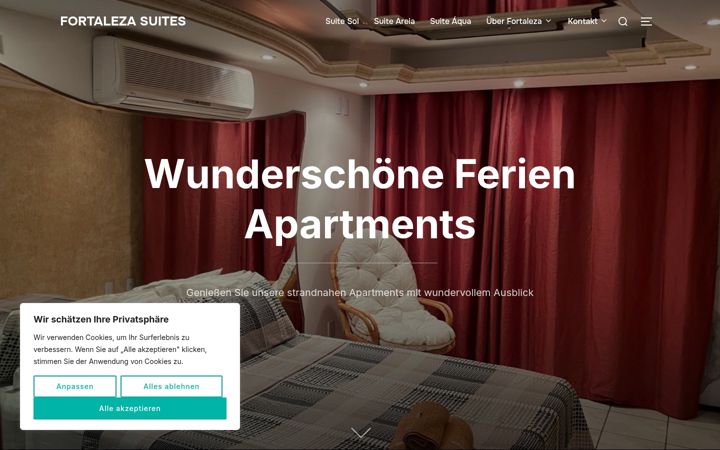 Screenshot of fortaleza-suites.com