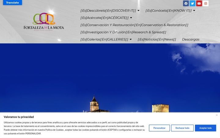 Screenshot of fortalezadelamota.com