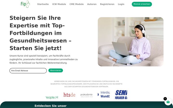 Screenshot ta' fortbildung-ip.de