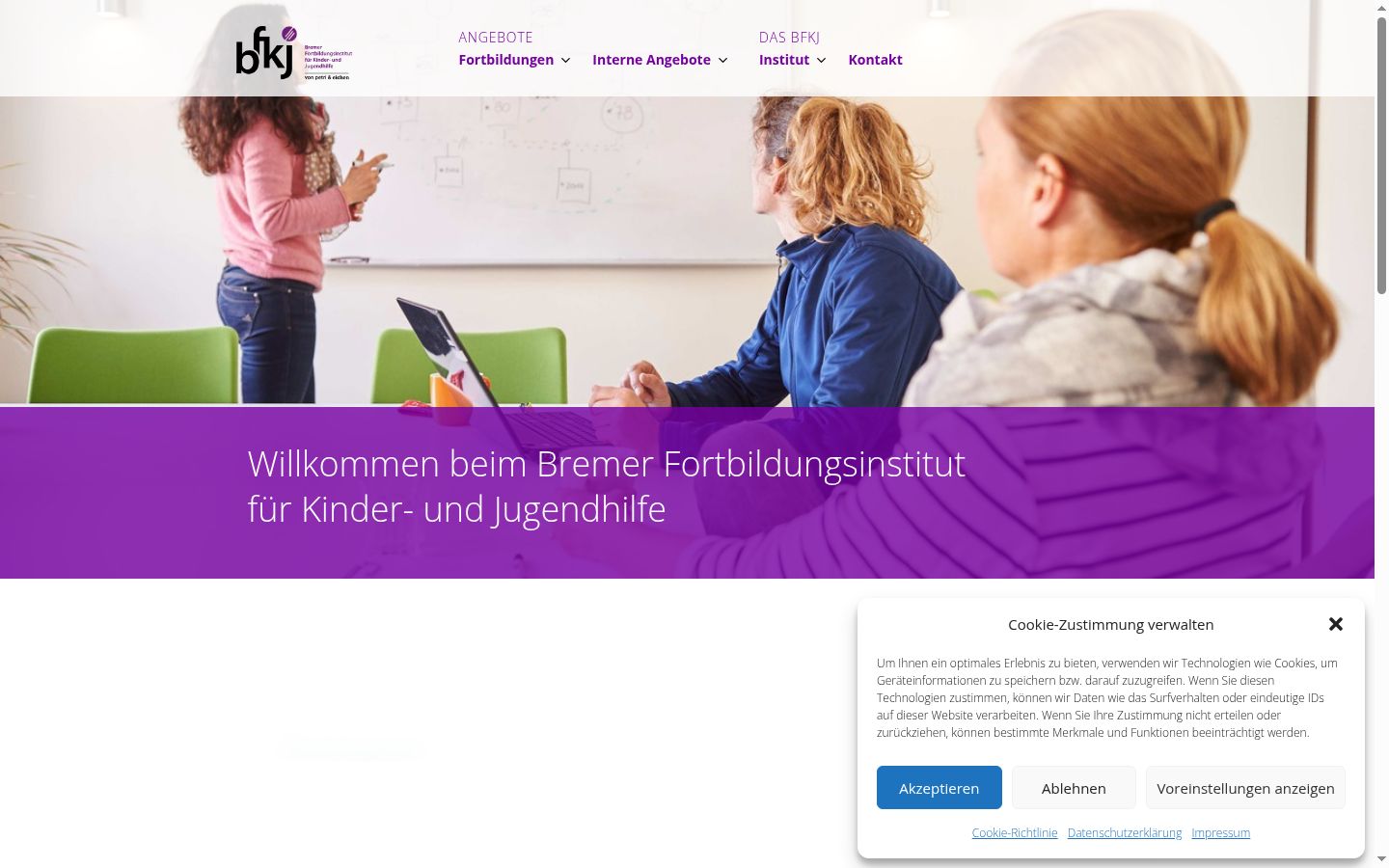 Screenshot tal-banner tal-kunsens muri qabel kwalunkwe interazzjoni