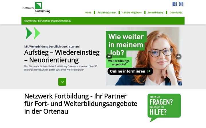 Screenshot of fortbildung-ortenau.de