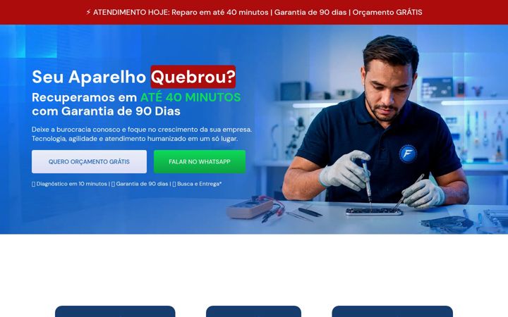 Screenshot of fortcellcelularessantana.online