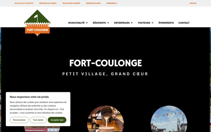 Screenshot of fortcoulonge.qc.ca