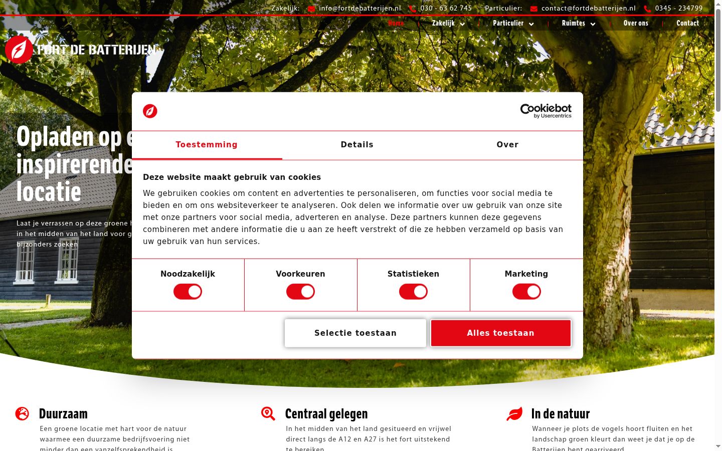 Screenshot tal-banner tal-kunsens muri qabel kwalunkwe interazzjoni
