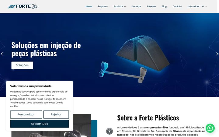 Képernyőkép: forte.ind.br