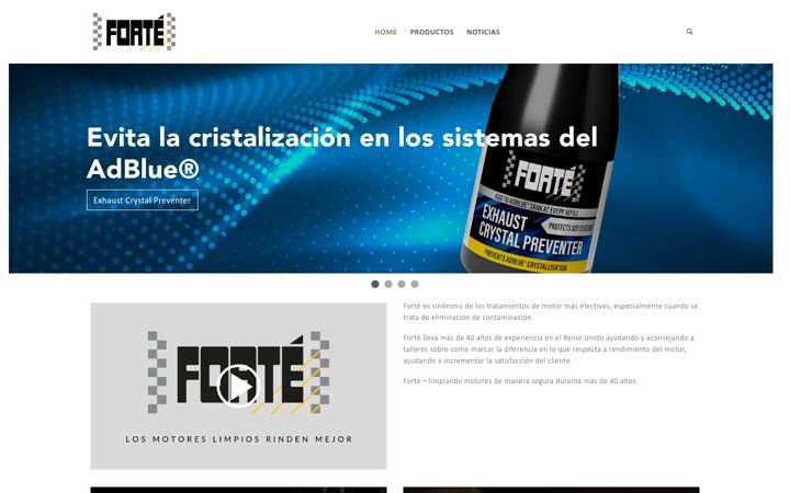 Screenshot of forteaditivos.es