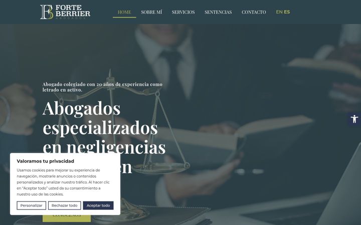 Screenshot of forteberrierabogados.com