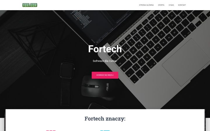 Screenshot of fortech21.pl