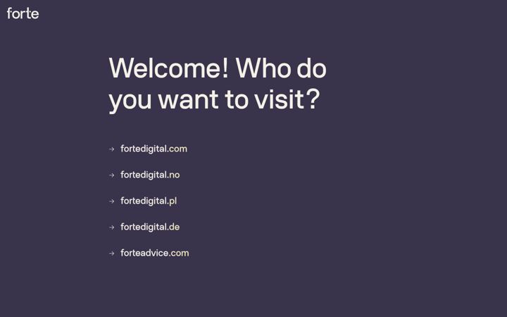 Screenshot of fortedigital.com