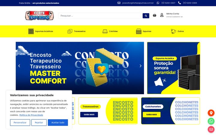 Screenshot of forteespumas.com