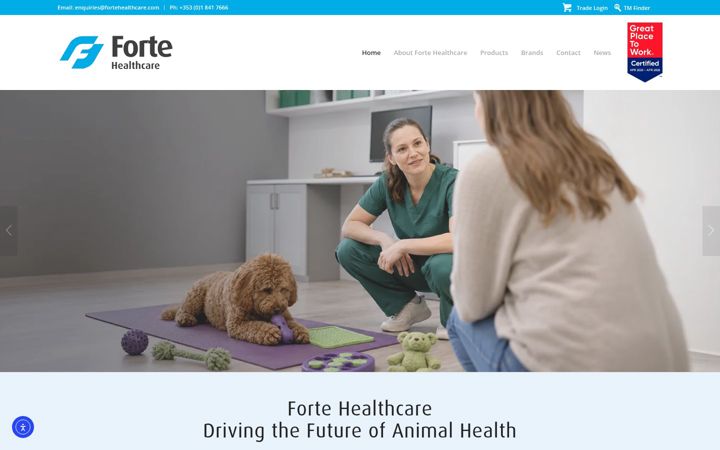Screenshot of fortehealthcare.com