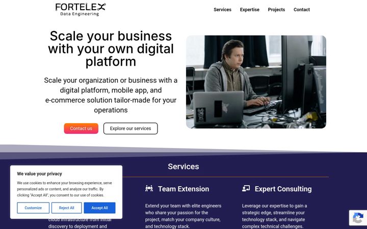 Screenshot of fortelex.com