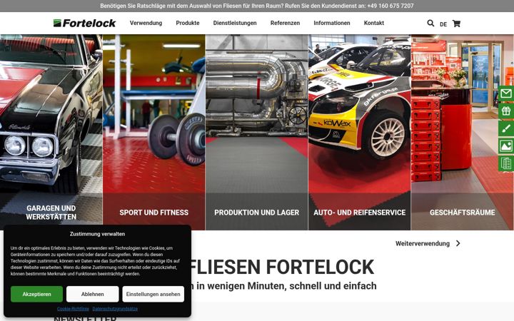 Screenshot of fortelock.de
