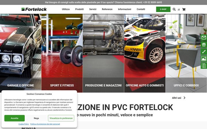 Screenshot stránky fortelock.it