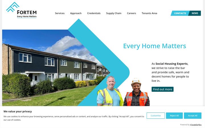 Screenshot of fortem.co.uk