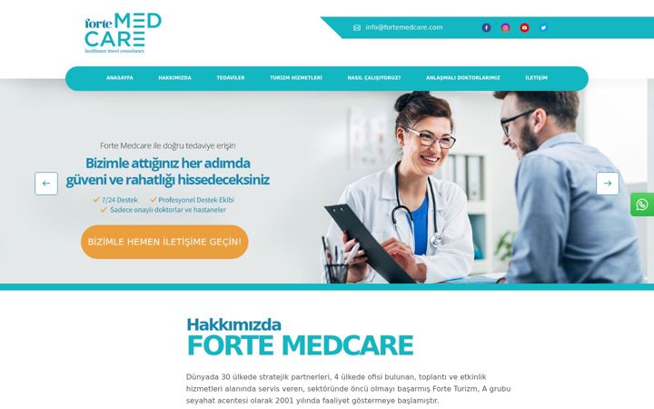 Screenshot of fortemedcare.com