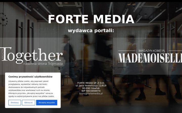 Screenshot of fortemedia.pl