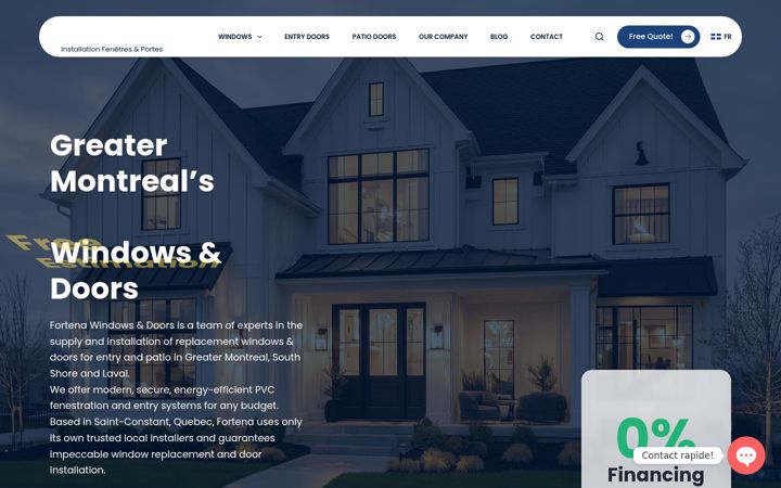 Screenshot of fortena.ca