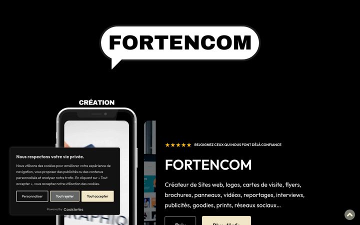 Screenshot of fortencom.com