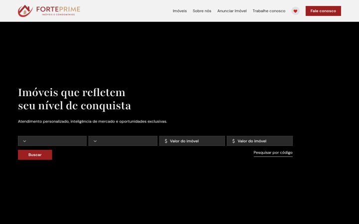 Ekrānuzņēmums no forteprimeimoveis.com.br