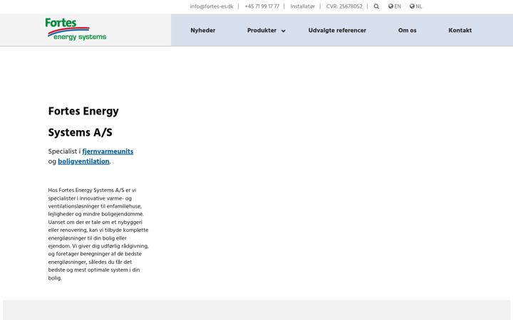 Screenshot of fortes-es.dk