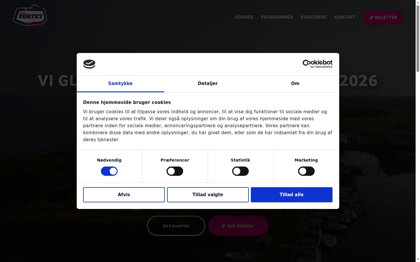 Zrzut ekranu banera zgody wyświetlanego przed jakąkolwiek interakcją