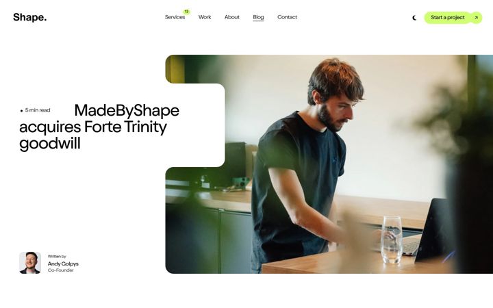 Screenshot of fortetrinity.co.uk