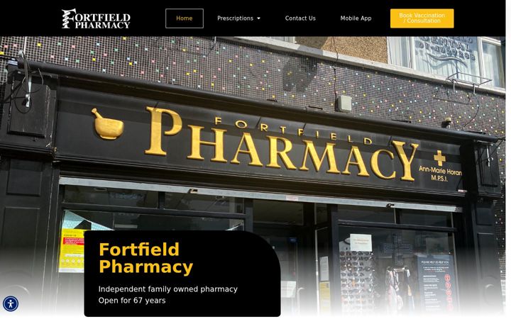 Screenshot of fortfieldpharmacy.com