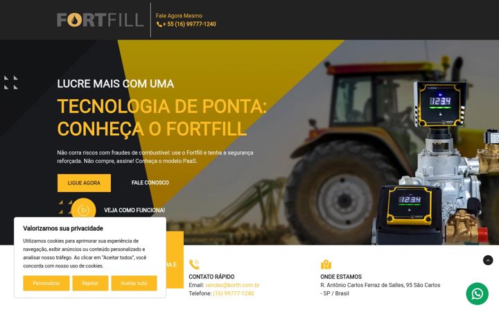 Screenshot of fortfill.com.br