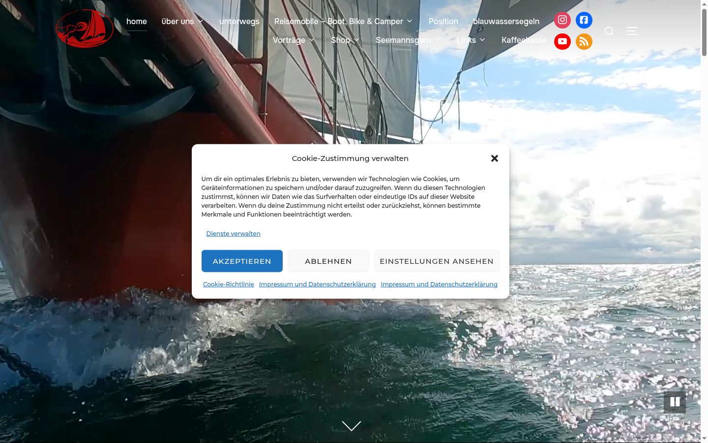 Zrzut ekranu banera zgody wyświetlanego przed jakąkolwiek interakcją