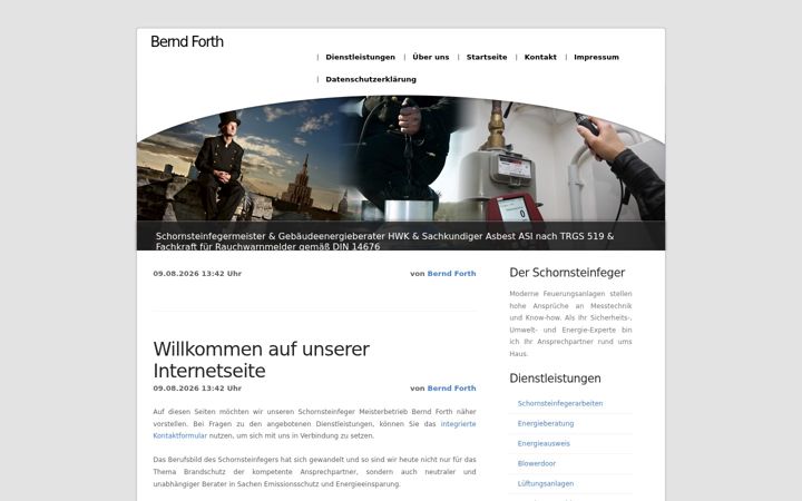 Screenshot of forth-schornsteinfeger.de
