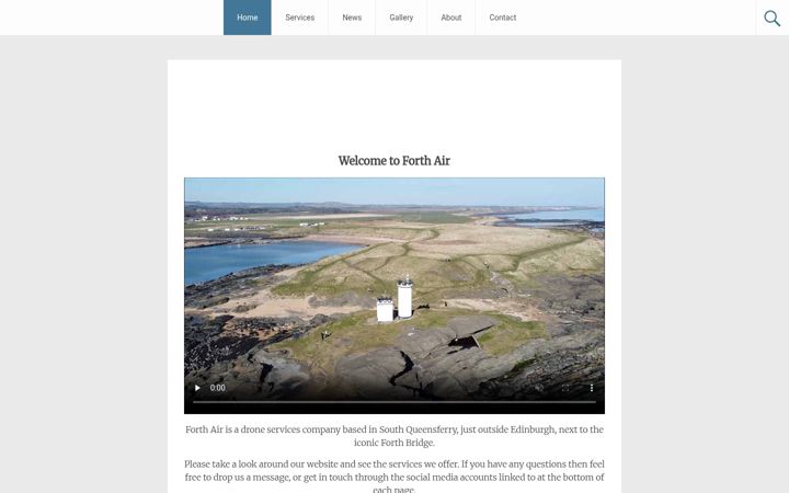 Screenshot of forthair.scot