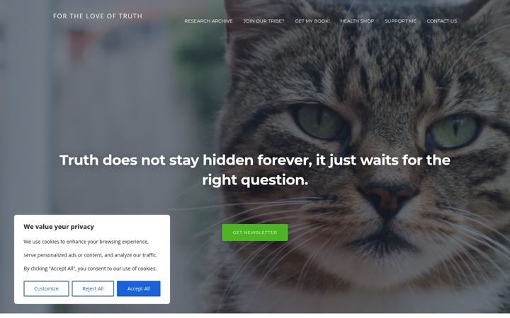 Screenshot of fortheloveoftruth.co.uk