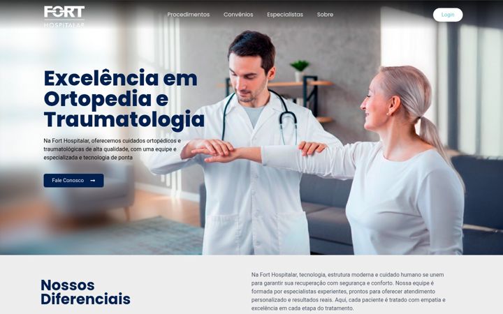Screenshot of forthospitalar.com.br