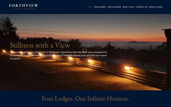 Ekrano kopija forthviewluxurylodges.co.uk