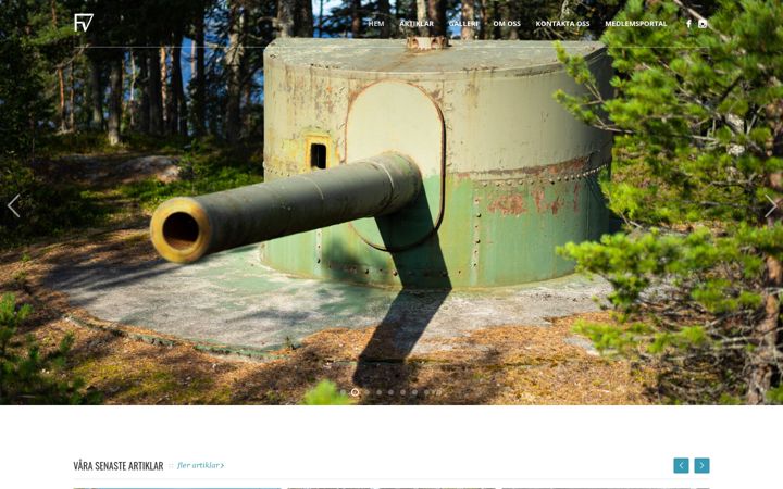 Screenshot of fortifikationvast.se