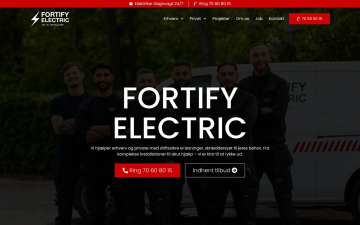 Screenshot of fortify.dk