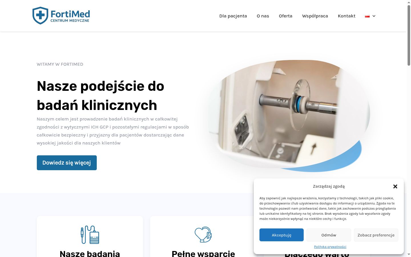 Snímek obrazovky baneru souhlasu zobrazeného před jakoukoli interakcí