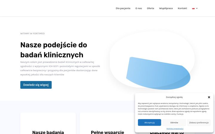 Screenshot of fortimed.pl