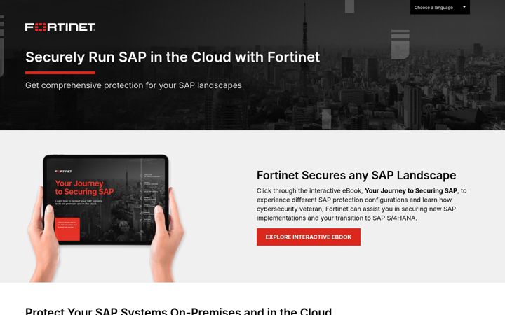 Screenshot of fortinetsecuressap.com