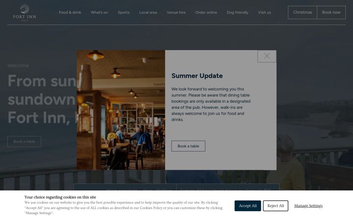Screenshot of fortinnnewquay.co.uk